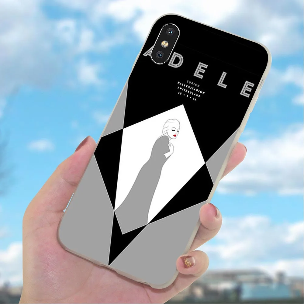 Мягкий ТПУ чехол Adele Adkins для телефона iPhone телефонный XR чехлы X 6 6S 8 Plus 7 5 SE Xs Max