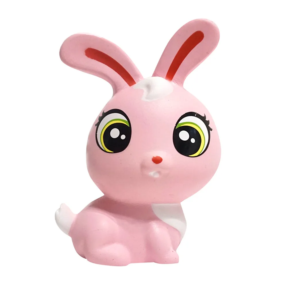 Big Jumbo Cartoon Cute rabbit Squishy Squeeze Squishi Squshy Toy Slow Rising for Adults Relieves Stress Anxiety Decoration - Color: C