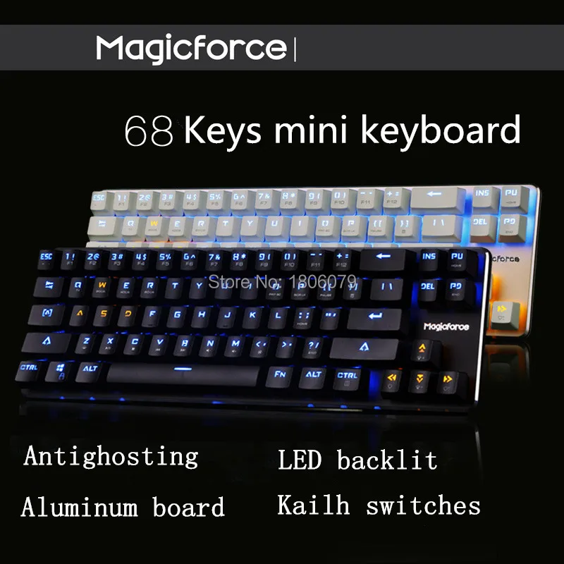 Механическая игровая клавиатура Magicforce Smart 68 клавиш с подсветкой защитой от Ghosting