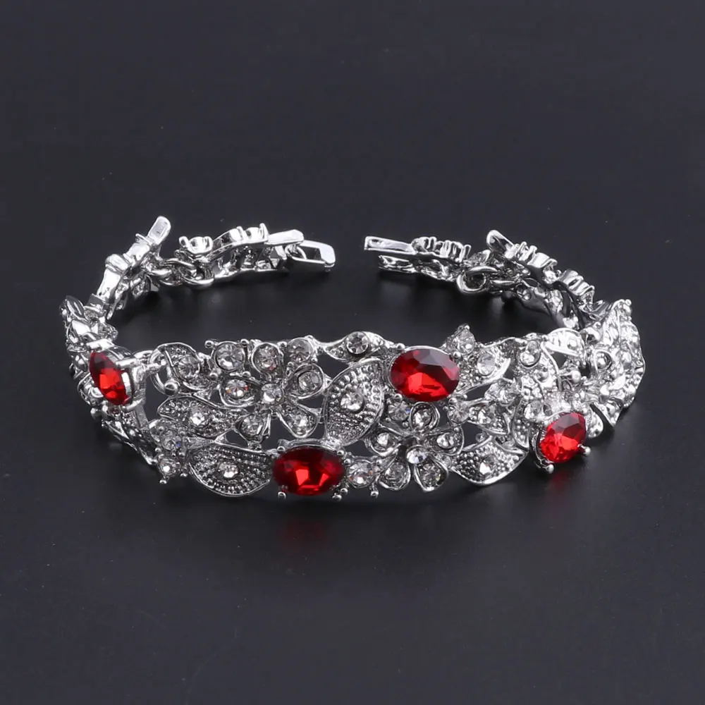 OEOEOS африканские Бусины Ювелирные наборы для женщин Кристалл ожерелье серьги