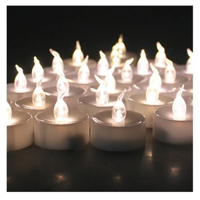 Желтая свеча искусственная 12 шт.|battery operated pillar candles|led candleled candles wholesale |