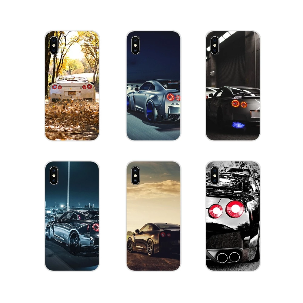 JDM автомобильные NISSAN GTR металлические силиконовые чехлы для телефонов Oneplus 3T 5T 6T