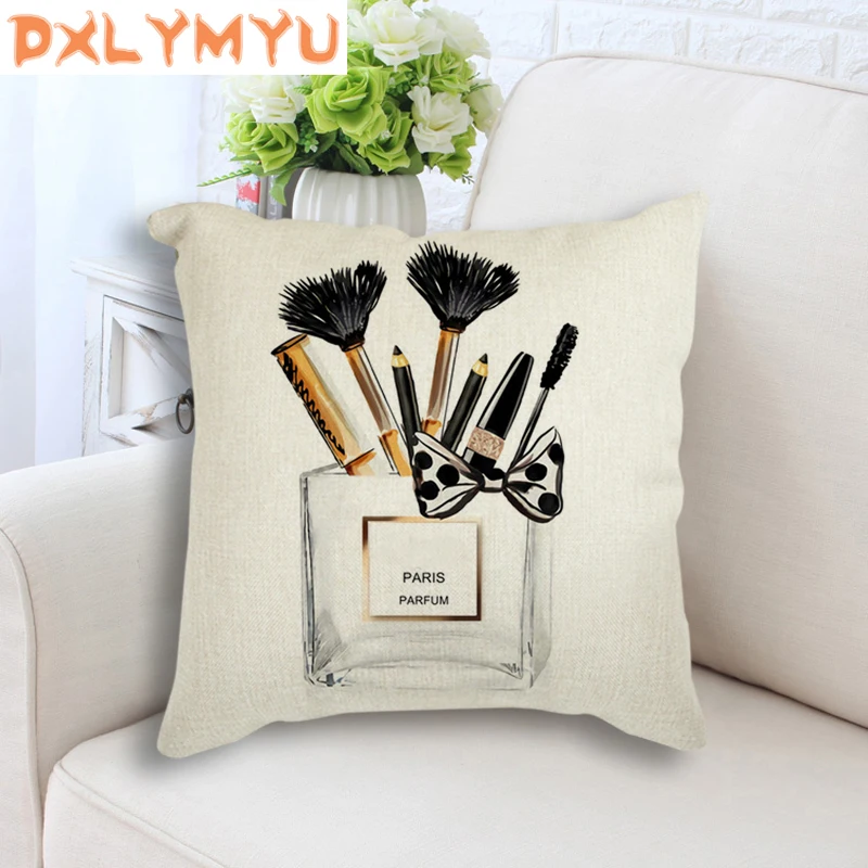 Чехол для подушки модный макияж на высоком каблуке подушка с принтом чехол