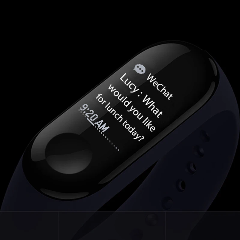 Глобальная версия Xiaomi mi Band 3 умный фитнес браслет 5ATM водонепроницаемый сообщение