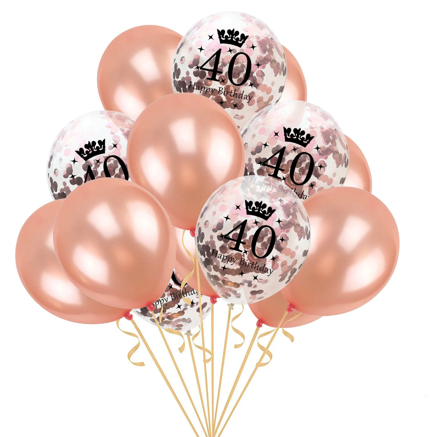 15-40 years old 15 шт конфетти латексные шары 18 30 40 50 лет Номер баллон гелия Happy День рождения украшения для взрослых события вечерние поставки - Цвет: 15-40 years old