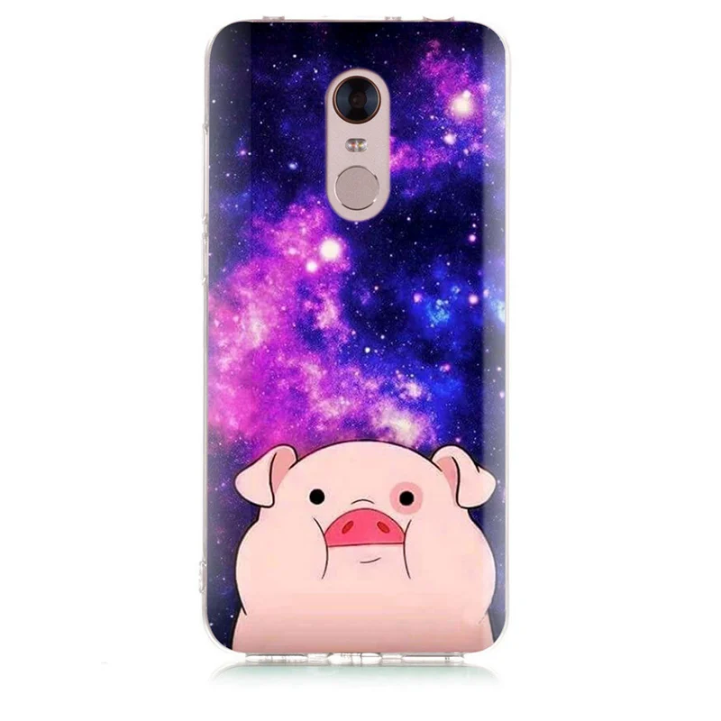 Для Xiaomi Redmi 4X Note 3 Mi A1 4 Pro 4A 5 6 6pro для 5A 6A TPU силиконовый чехол с милым рисунком свиньи