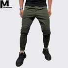 Moomphya, новинка 2019, плиссированные мужские брюки на молнии, уличная одежда, мужские штаны для бега в стиле хип-хоп, длинные штаны для мужчин
