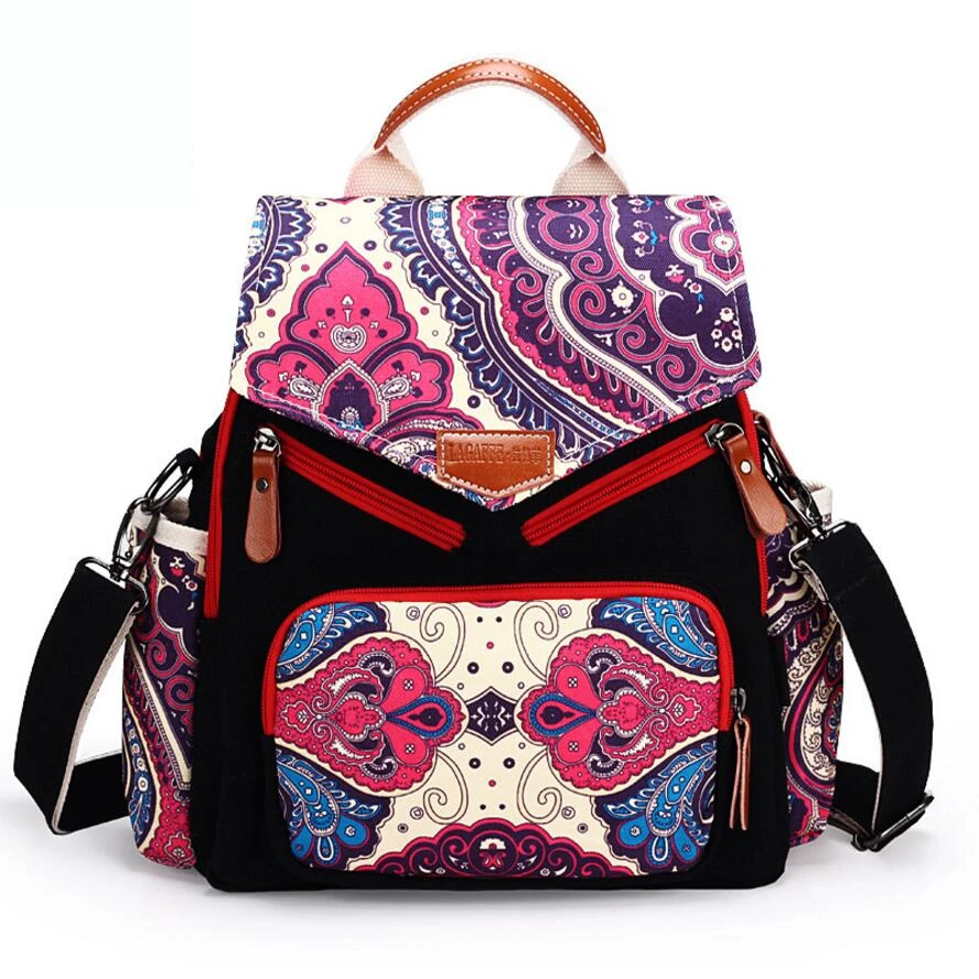 Сумка для подгузников в народном стиле с креативным рисунком рюкзак мамы