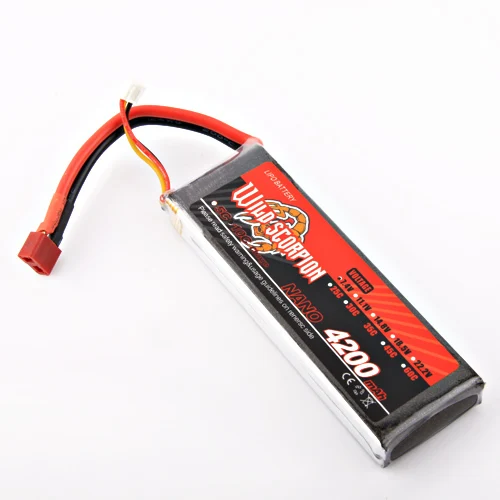 1 шт. дикая Скорпион Lipo батарея RC 7 4 V 4200mAh 35C 2S для радиоуправляемого квадрокоптера