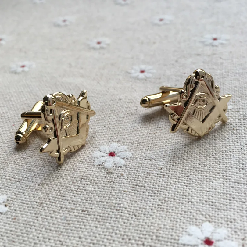 Запонки для масонской кладки шляпа жакет запонки без пуговиц|cuff links|masonic cuff