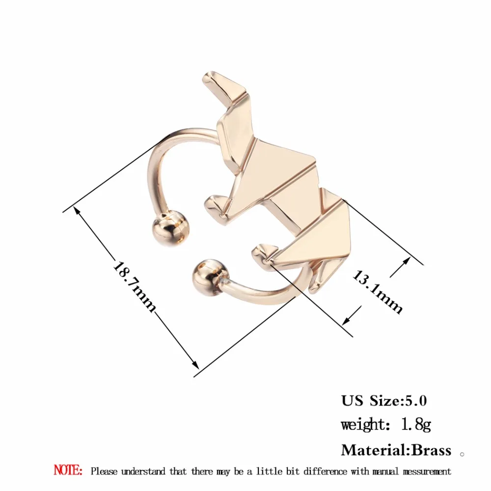 Kinitial Новое поступление 10 шт. Регулируемый цвета: золотистый серебристый пустыне