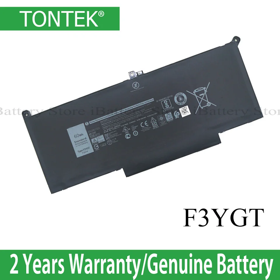 Genuine F3YGT Laptop Battery for Dell Latitude 12 7000 E7280 E7290 E7380 E7390 E7480 E7490 2X39G 7.6V 60WH | Компьютеры и офис