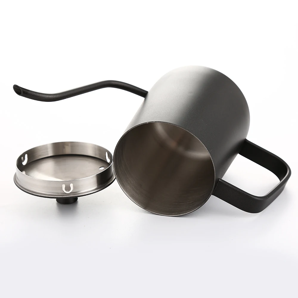 20oz Premium Pour Over Drip Kettle Stainless Steel Teflon Long Gooseneck Narrow Spout Coffee Maker Tea Pot