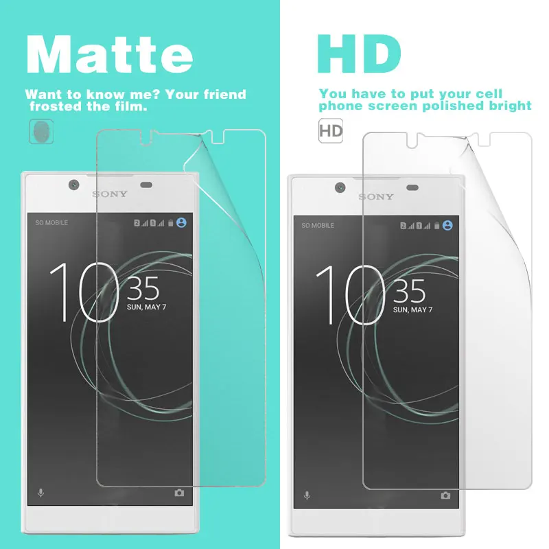 Матовая пленка и глянцевая для Sony Xperia L1 G3311 G3313 5 in LCD HD прозрачная Антибликовая