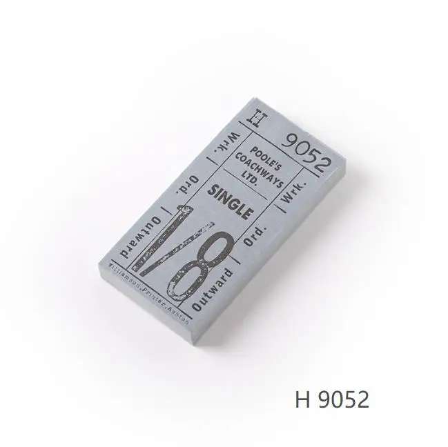 H 9052 100 шт \ Набор Винтажный Британский билетный цветной ретро DIY планировщик может записывать записные книжки канцелярские тетради полосы сообщений - Цвет: H 9052