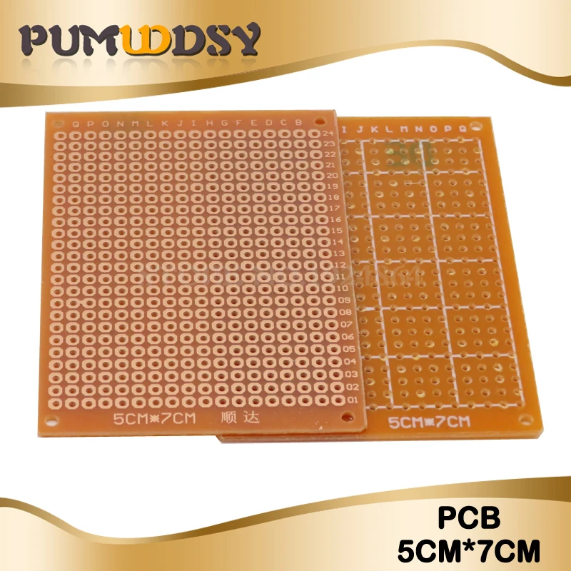 5 шт. 5x7 см 5*7 прототип бумага Медь PCB Универсальный Эксперимент Матрица платы