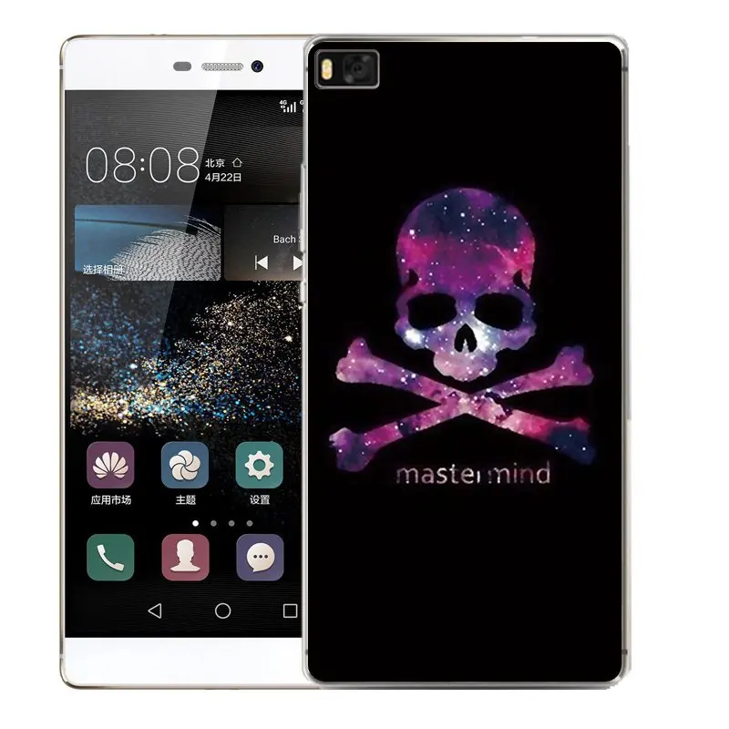 QMSWEI TPU Phone Case For huawei P10plus honor7 8 9 Y3 5A 5C 6A 6S 3c 4c P8 P9lite Soft Skull Clear Silicone Cover Free shipping |