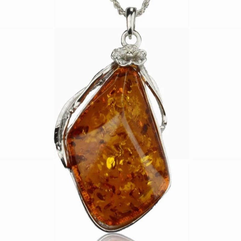 FUNIQUE 2018 Chain Necklace Wedding Choker Baltic Flower Stone Pendant Necklaces For Women Silver Alloy Boho Crystal Jewelry | Украшения и