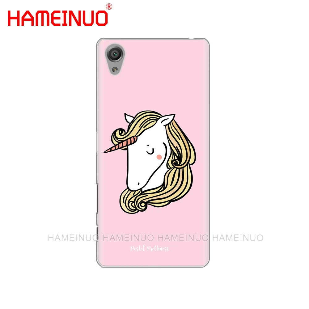 HAMEINUO Радужный Единорог чехол для телефона для sony xperia C6 XA1 XA2 XA ULTRA X XP L1 L2 X XZ1 compact XR/XZ PREMIUM - Цвет: 80804