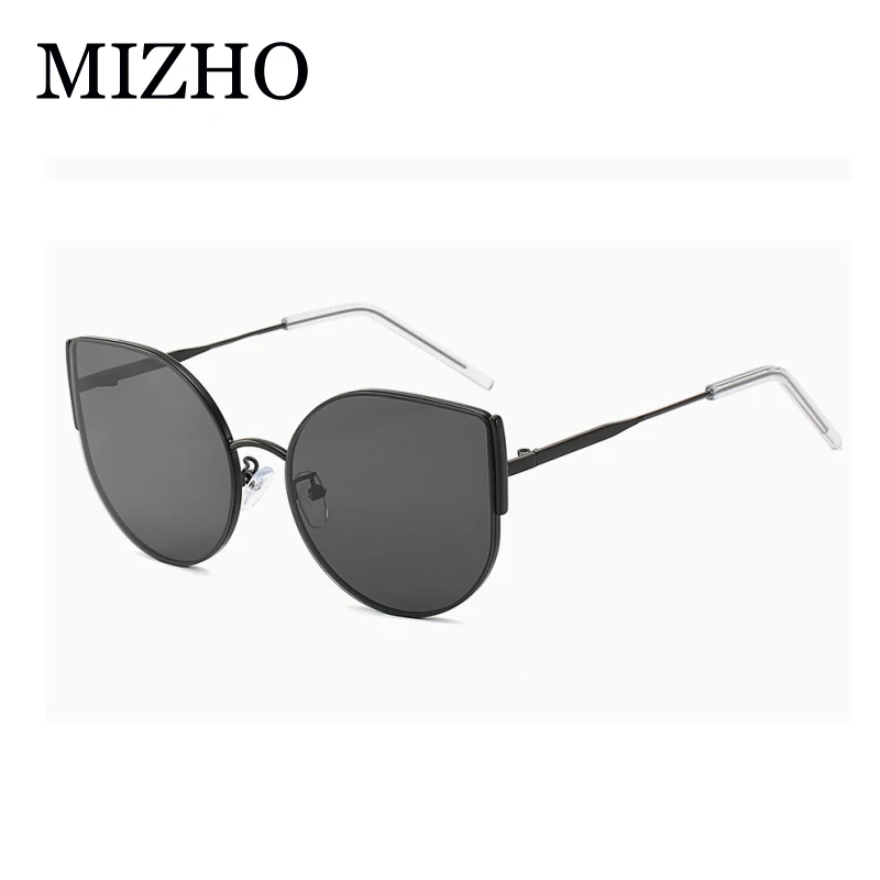Женские винтажные солнцезащитные очки MIZHO коричневые кошачий глаз с