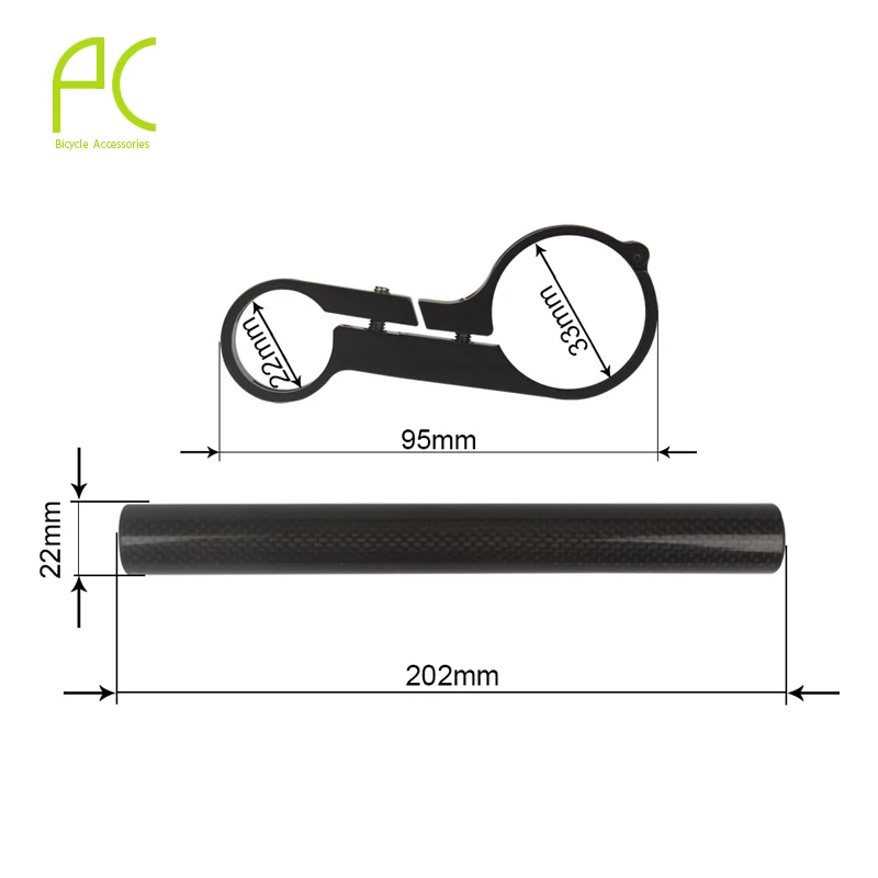 PCycling велосипедный руль Расширенный кронштейн Дополнительная длина 20 см