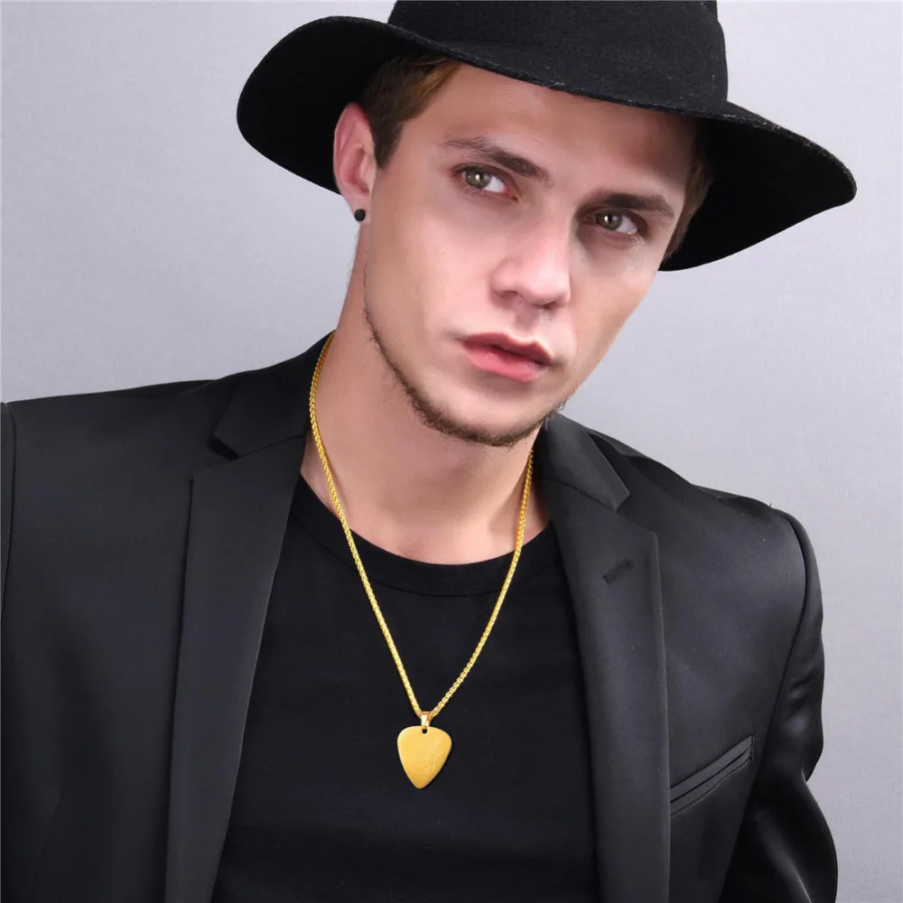 Кулон гитары Kpop персонализированные ювелирные изделия подарки для него