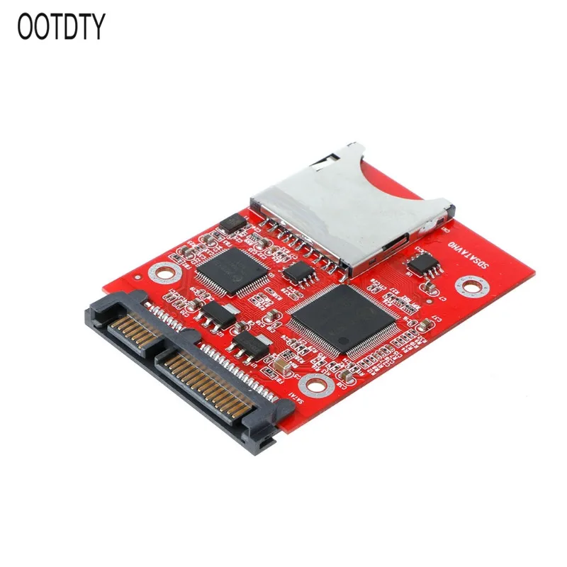Цифровой MMC SD SDHC безопасный SATA конвертер адаптер для Windows Linux