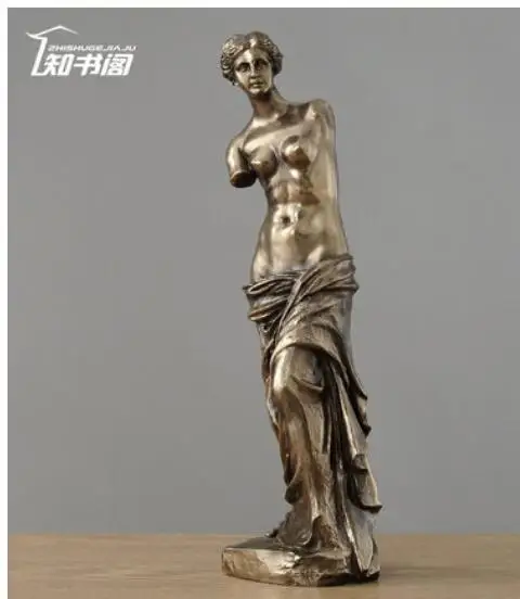 

Creative cold cast copper Venus statue furnishings modern simple cabinet porch bookshelf home decoration sculpture art crafts