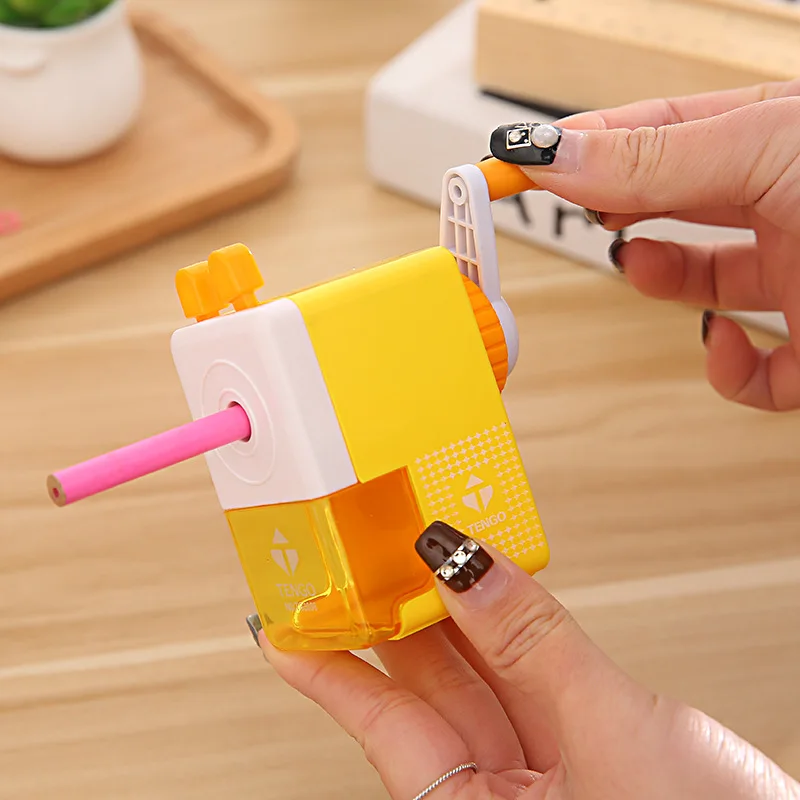 Cartoon Pencil Sharpeners Basic Type for Office Hand Crank Cutting Machine Kids Student Gift School Supply Stationery | Канцтовары для