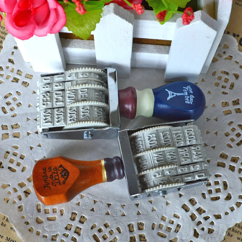 Винтажный деревянный штамп с надписью и датой сделай сам колесо на колесиках