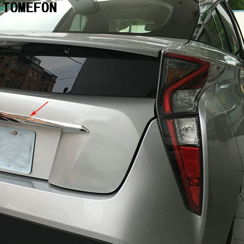 TOMEFON 2 шт. для Toyota Prius XW50 2016 2017 экстерьер ABS Задняя Крышка багажника рамка Накладка