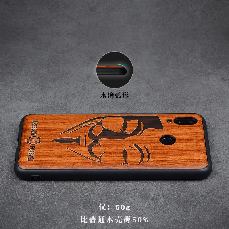 Новинка, чехол для huawei Honor Play, тонкая деревянная задняя крышка, TPU, чехол-бампер для huawei Honor Play, чехол для телефона s Honor Play 6,3"