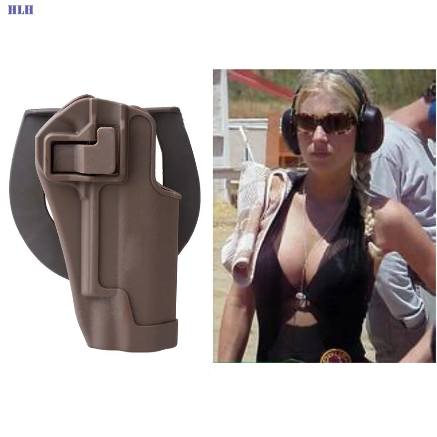 Airsoft Tactical CQC 1911 Holster with Adapter Polymer Waist Paddle M1911 Military Gun Accessories | Спорт и развлечения