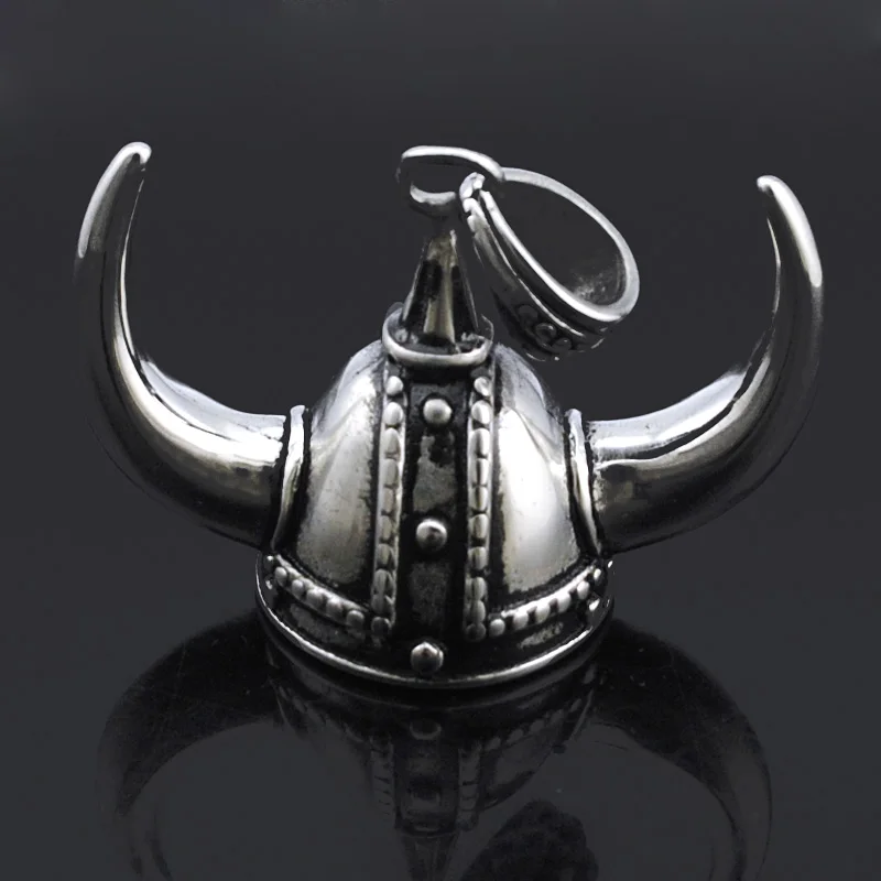 ATGO Новое поступление! Мужское ожерелье с подвеской в виде шлема самурая цепь из