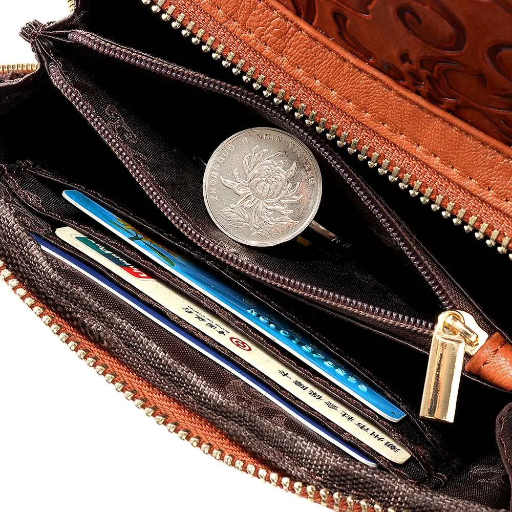Женская Роскошная Сумка Bolsa Feminina, брендовая винтажная кожаная сумка, Женская тисненая сумка-мессенджер с цветами, маленькая ручная сумка