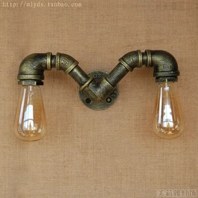 Лампа в нордическом стиле для водопроводной трубы лофт настенные светильники
