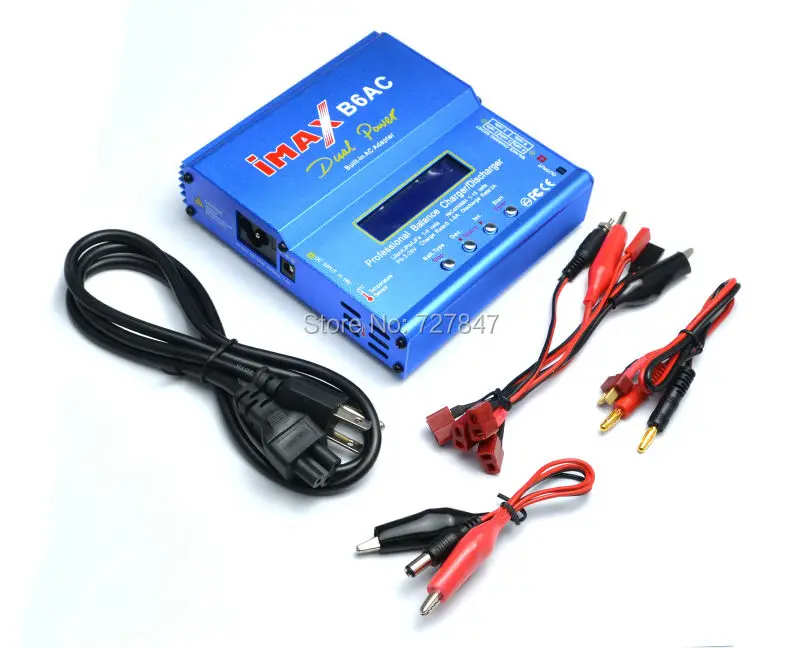 New iMAX B6 AC B6AC Lipo NiMH 3S RC Battery Balance Charger with B6AC European Universal Power Cord Power Cable