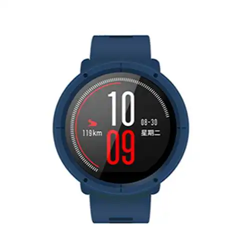 DARK BLUE Чехлы для часов для Xiaomi Huami Amazfit Pace Smartwatch PC защитный чехол Чехол бампер Pace 2 спортивные умные часы аксессуары - Цвет: DARK BLUE