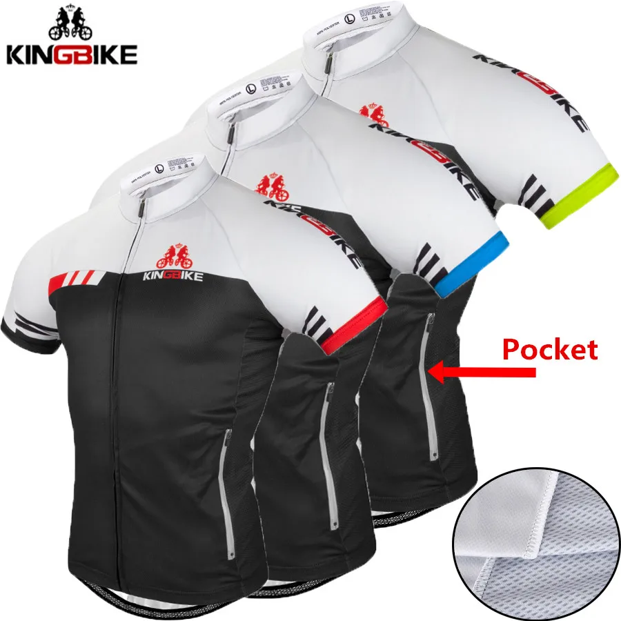 Новая быстросохнущая велосипедная Джерси KINGBIKE летняя одежда с коротким рукавом