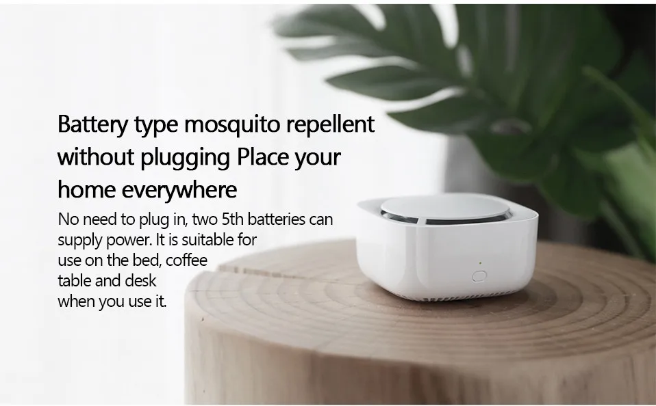 Xiaomi Mijia москитный Репеллент убийца вентилятор привод испарение режим синхронизации автоматическое выключение с светодиодный светильник использовать 90 дней