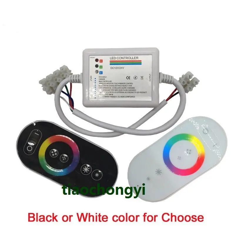 10-20 м 5050 RGB светодиодные полосы света DC12V + RF сенсорный контроллер блок питания