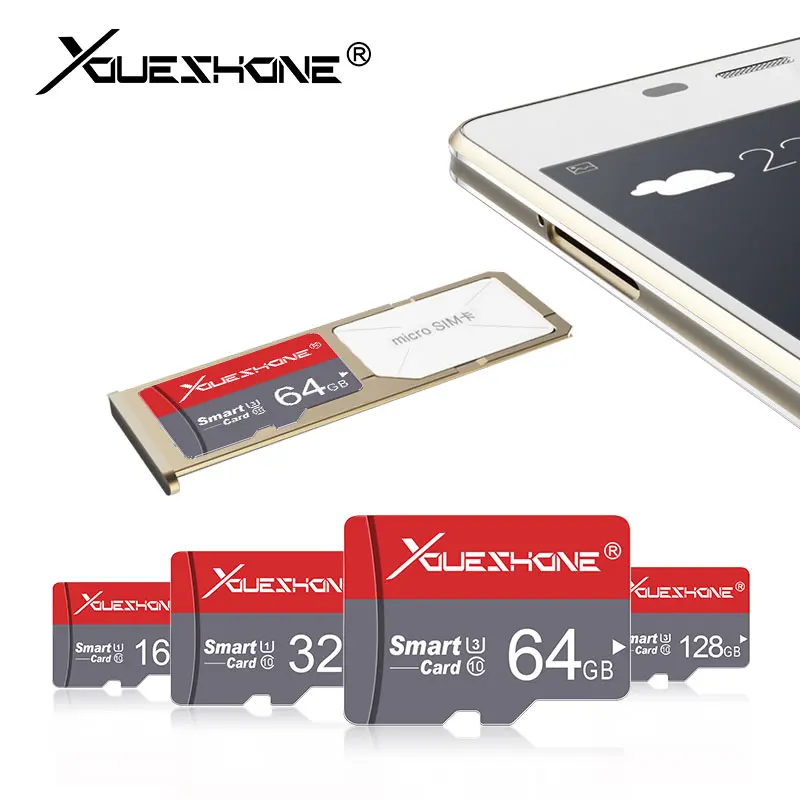 Мини-карта micro sd красного цвета, 8 ГБ, 16 ГБ, 32 ГБ, 64 ГБ, карта памяти для смартфонов, класс 10, usb флеш-накопитель, 4 Гб, microsd, sdhc, sdxc