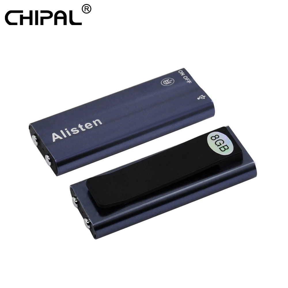 CHIPAL мини-клип 8 ГБ Цифровой диктофон USB голосовой активированный цифровой аудио запись MP3-плеер OTG кабель Android телефон