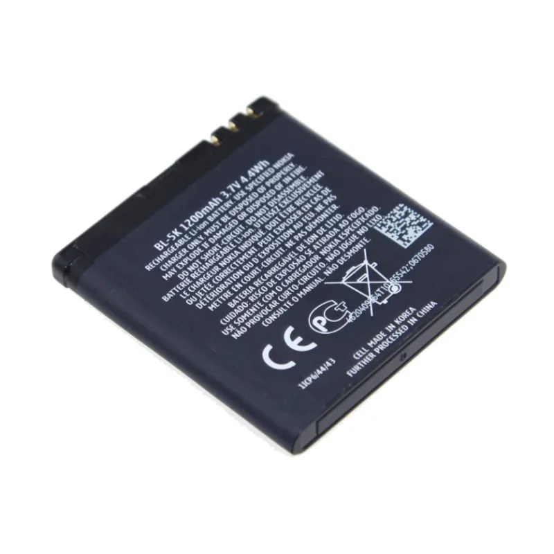 BL 5 K BL-5K BL5K Батарея для Nokia N85 N86 C7 X7 C7-00 телефонов