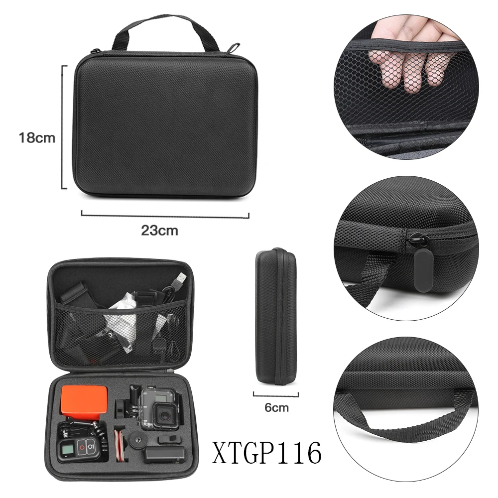Маленький размер EVA Портативный чехол для GoPro Hero 10 9 8 7 Black Xiao Yi 4K Dji Osmo Sjcam Eken