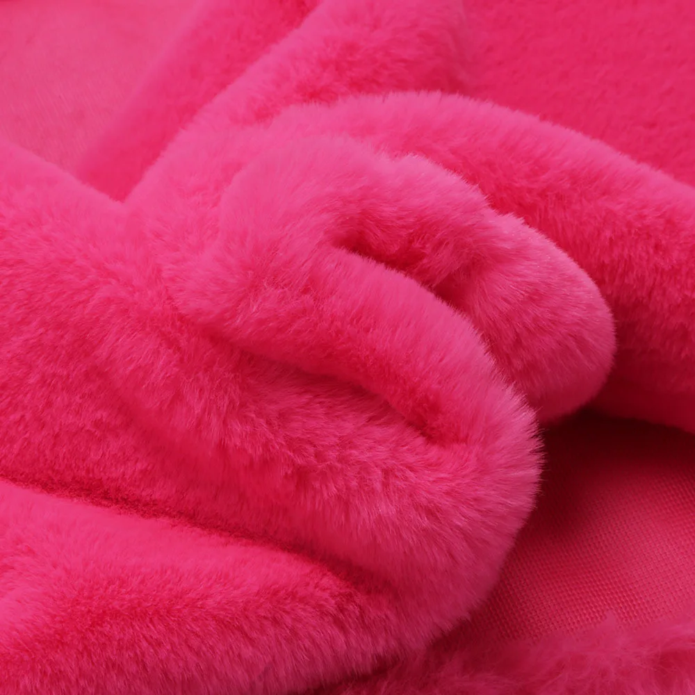 Разноцветная ткань из искусственного кроличьего меха длиной 1 5 см пушистый мех