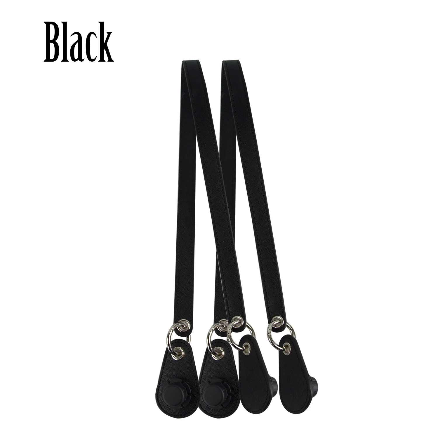 black Tanqu 1 пара лаконичное кольцо кожаный ремень ручка металлическое кольцо капли для классического мини Obag Корзина городской шик женская сумка O сумка - Цвет: black