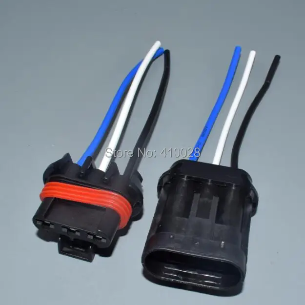 

shhworldsea 6.3mm 3pin Female Male Automotive Cooler Fan Connector Auto Plug 12124685 15358681 For Haval H3 for buick