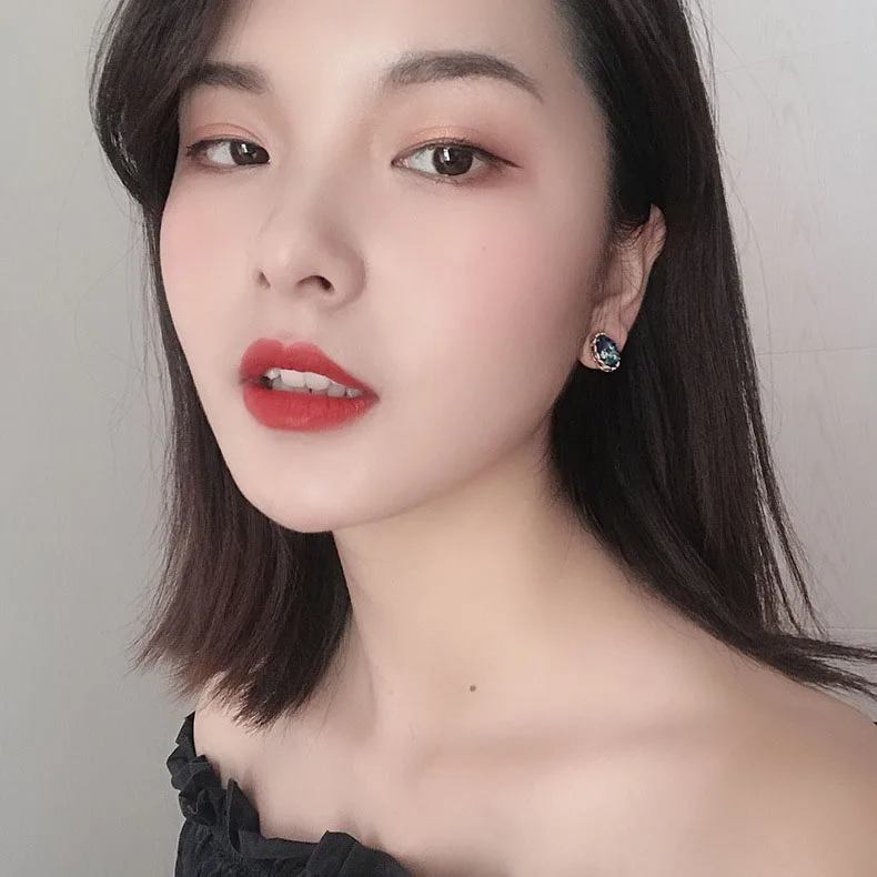 2018 простой Винтаж резиновые цветные Голубые Стеклянные Прозрачные