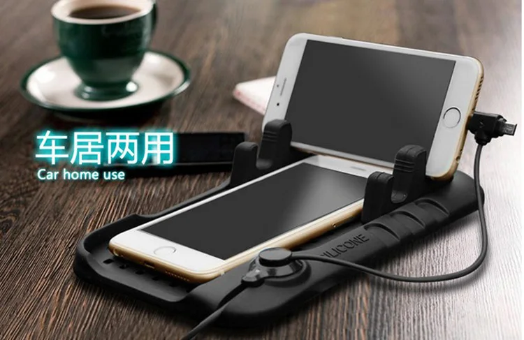 Универсальный силиконовый чехол для телефона Автомобильный держатель Подставка